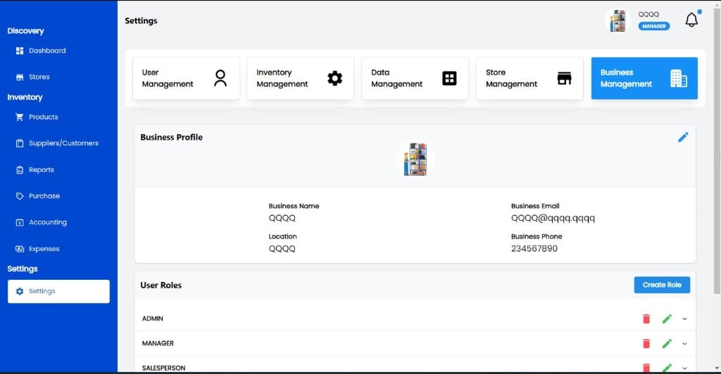 IMS System screenshot 2